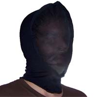 Black Hidden Face Mask One Size Fits All