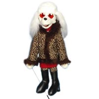 28" Poodle Full Body Ventriloquist Puppet