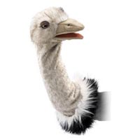 Folkmanis 17" Ostrich Stage Puppet