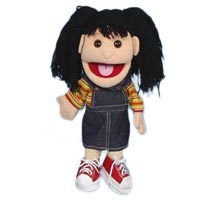 14" Becky Hispanic Girl Glove Puppet