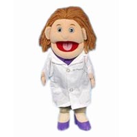 14" Dr. Payne (Anglo) Glove Puppet (Doctor)