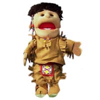 14" American Indian Boy Glove Puppet