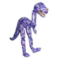 Large T-Rex Dinosaur (Purple Tie-Die) Marionette String Puppet