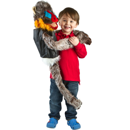 Wrap Around 38" Mandrill Monkey Puppet